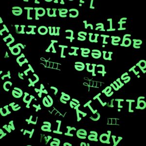 Spooky 1 Glow - It's Alive! Spooky Glow-in-the-Dark Word Block Set